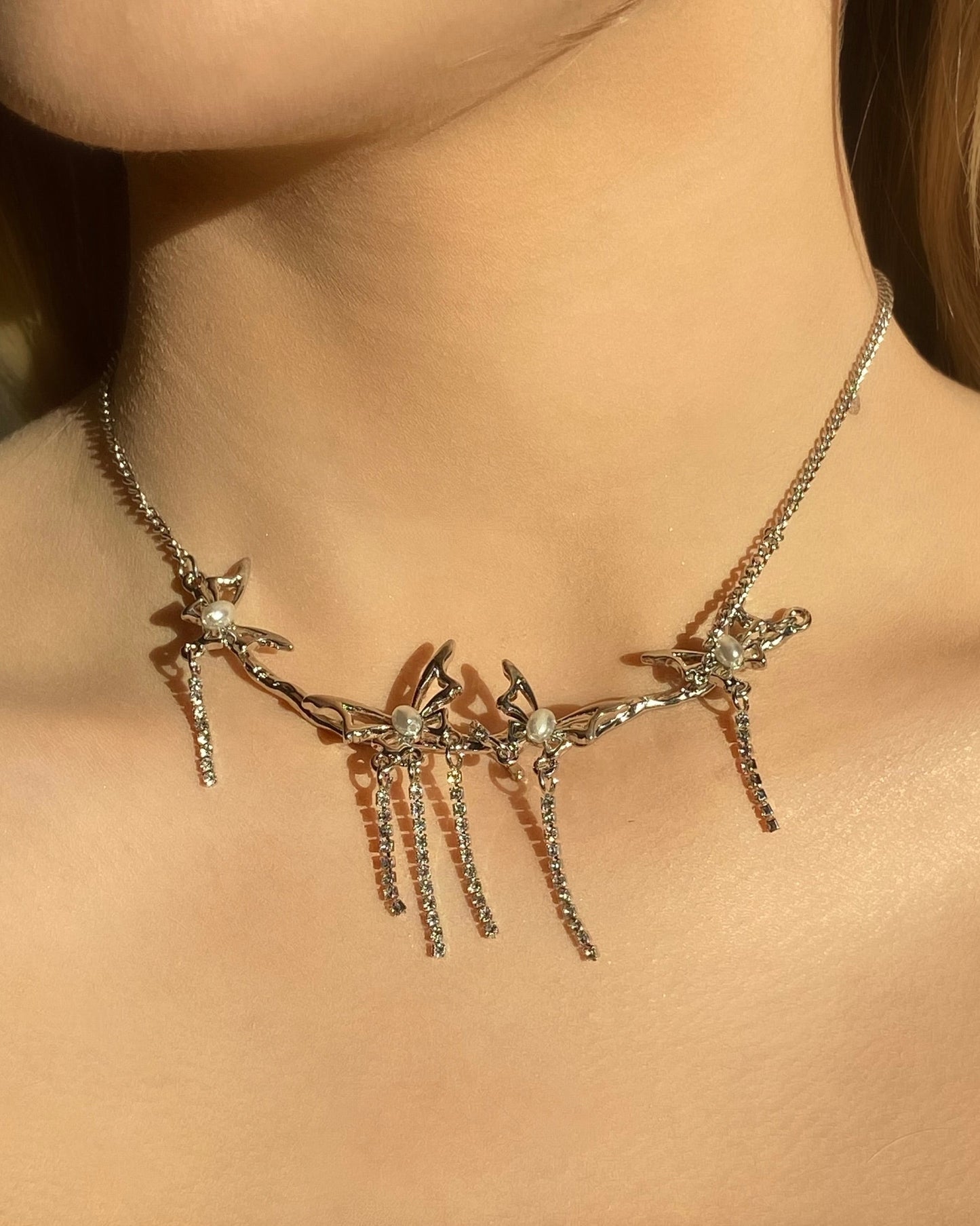 Butterfly Tassel Necklace | ☾094