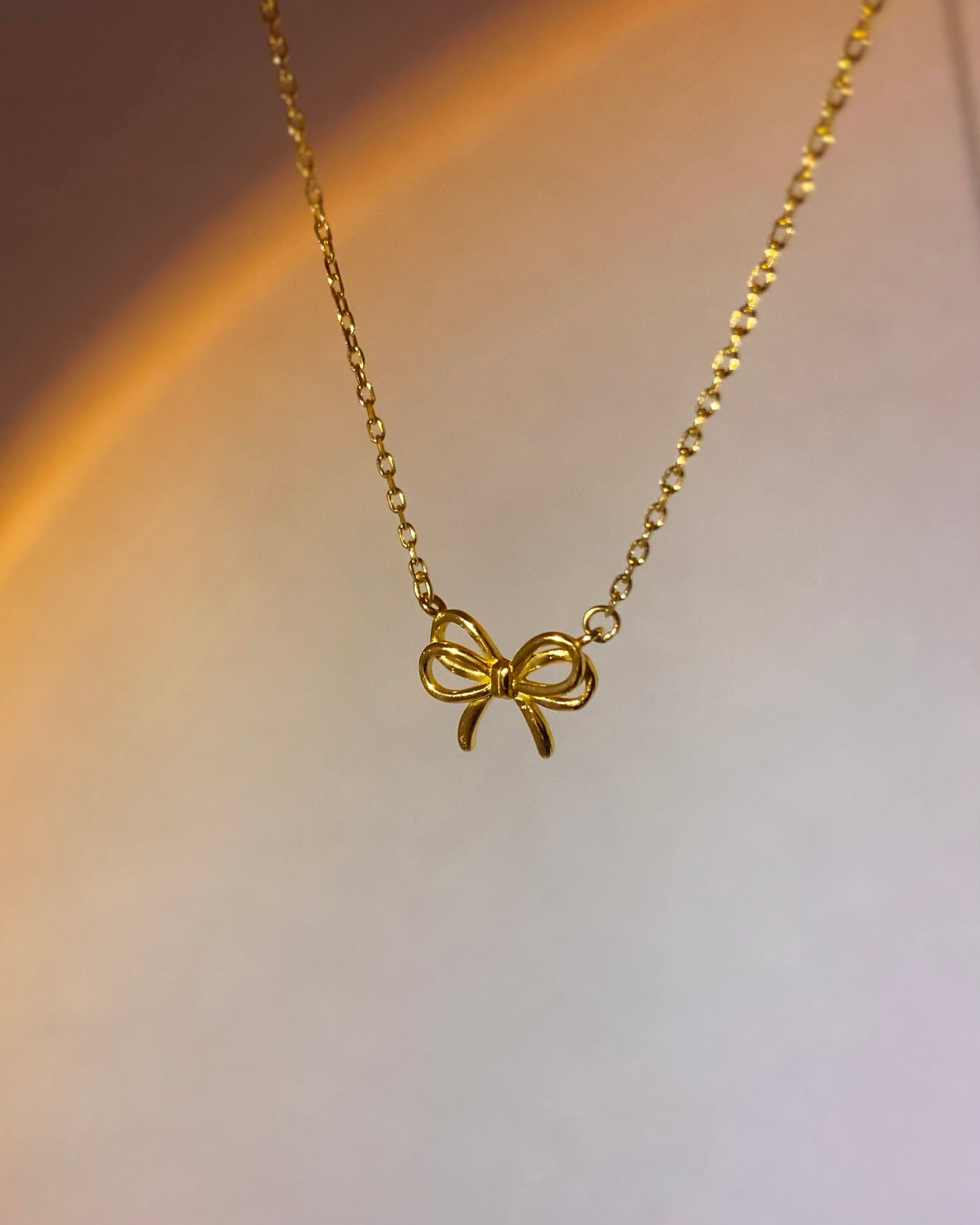 Ribbon Minimalist Necklace | ☾218