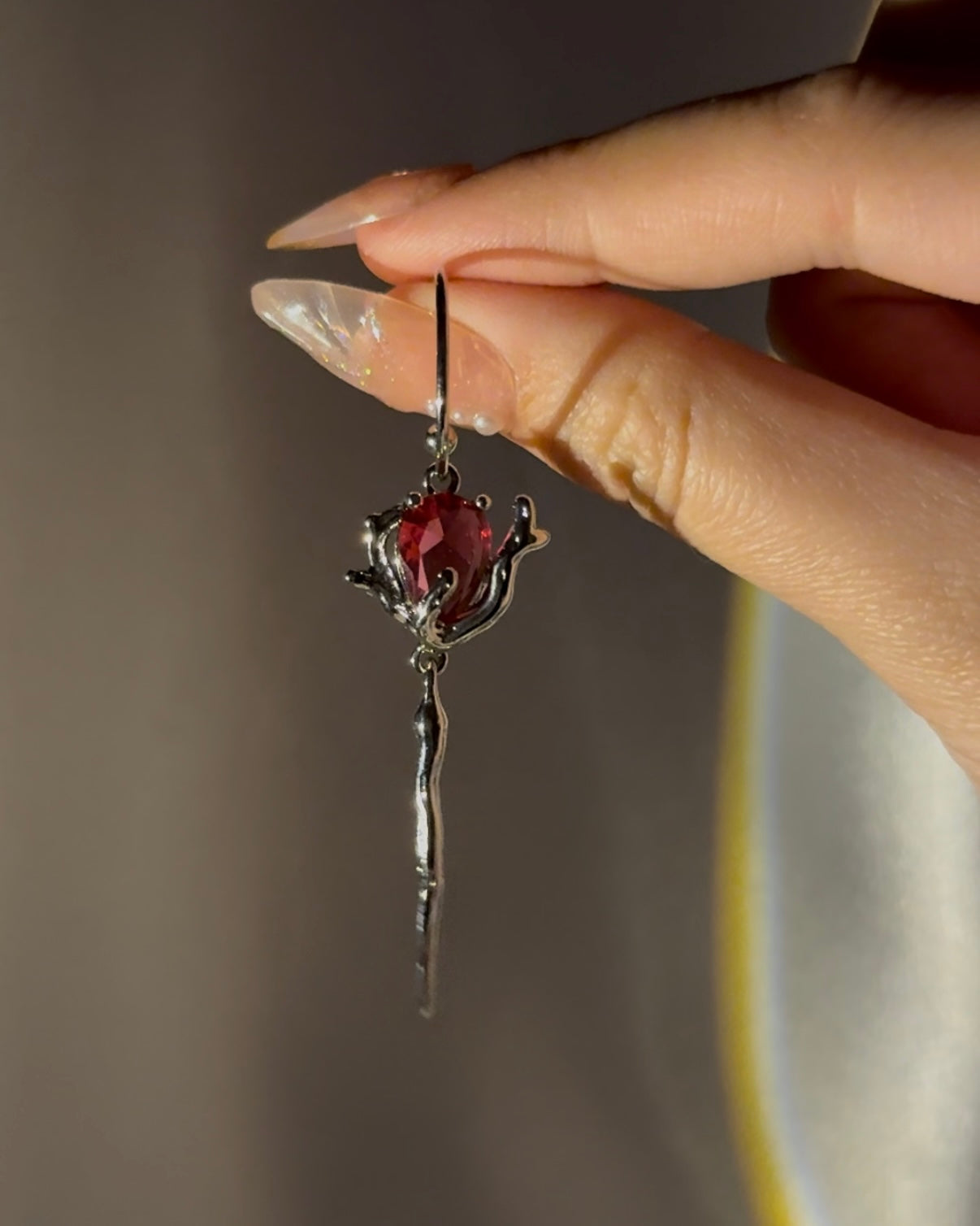 Red Rose Earring | ☾091