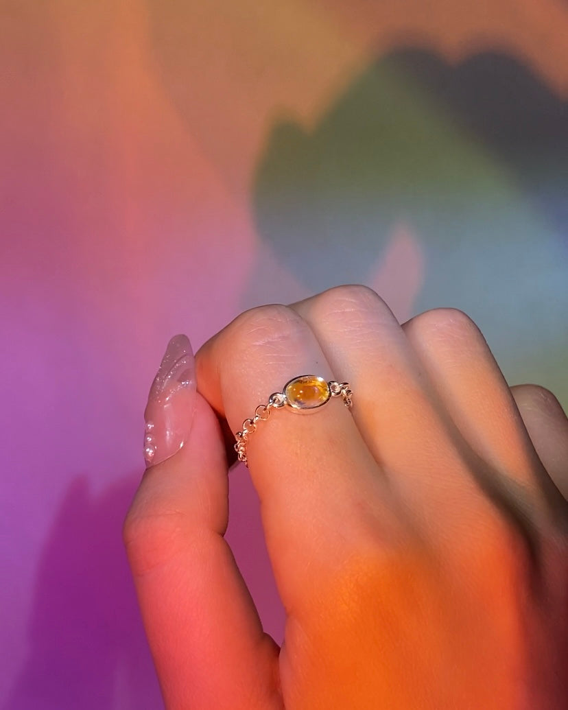 Moonstone Chain Ring | ☾230