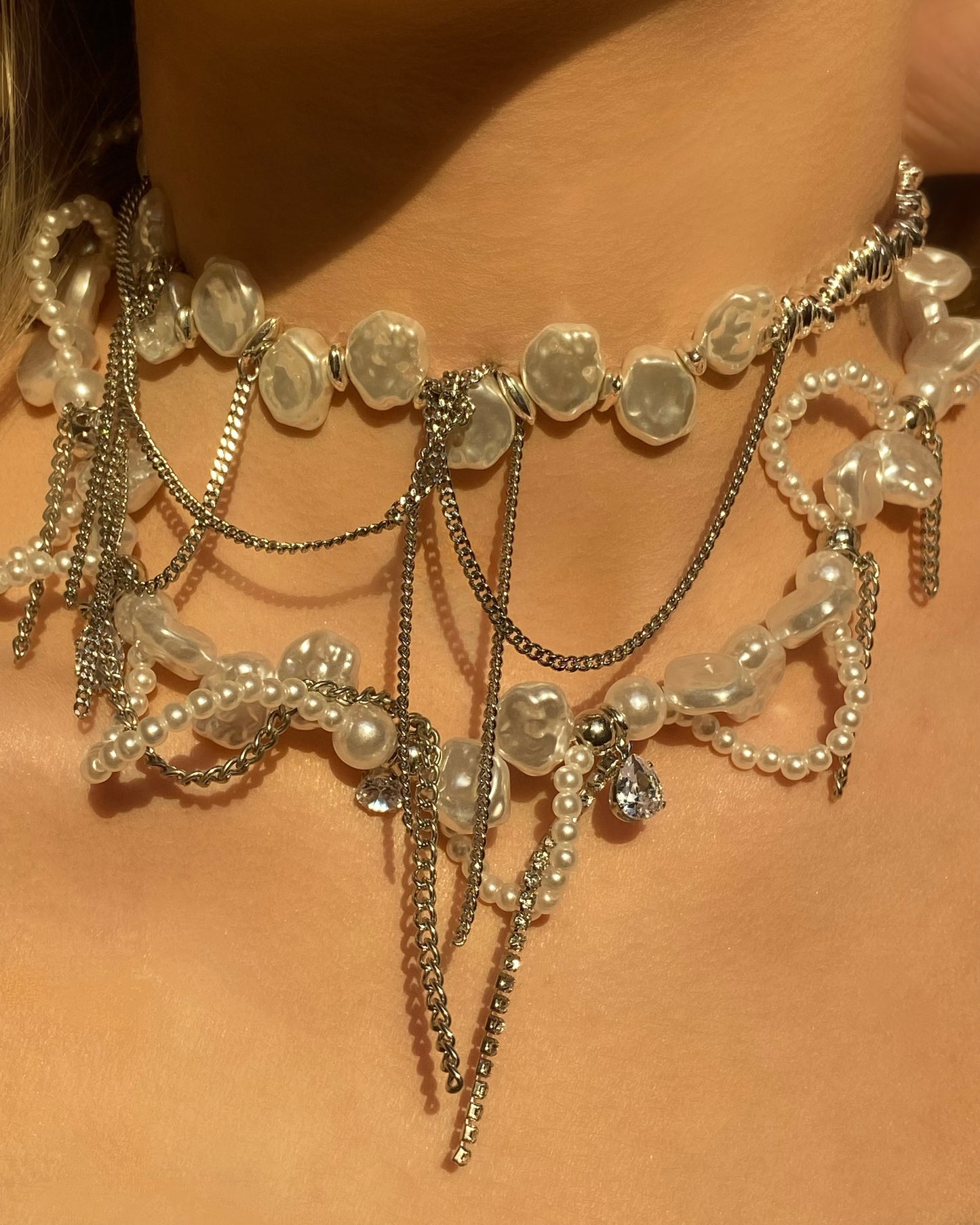 Baroque Tassel Pearl Necklace | ☾163