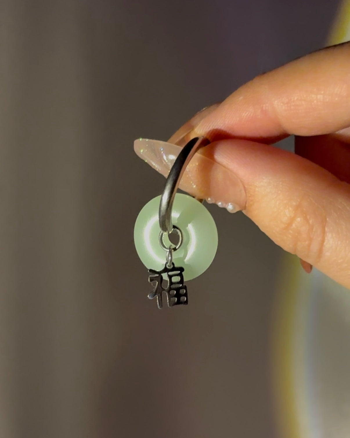 Lucky Jade Drop Earrings | ☾236