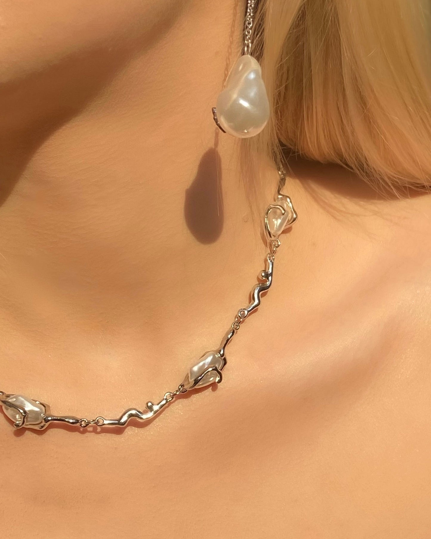 Baroque Pearl Necklace | ☾001