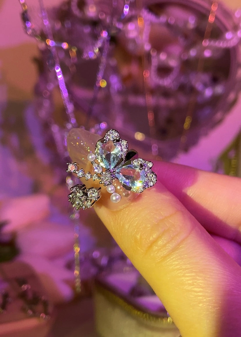 Butterfly Gemstone Ring | ☾257