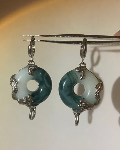 Dragon Jade Drop Earrings | ☾231