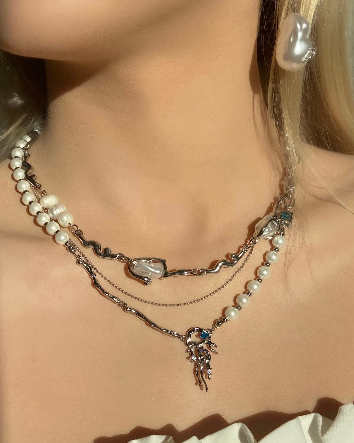 Baroque Pearl Necklace | ☾001