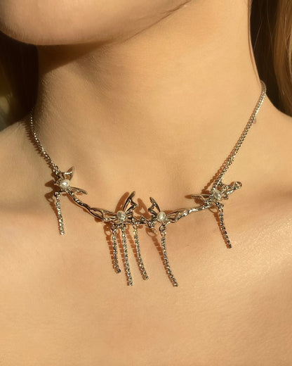 Butterfly Tassel Necklace | ☾094