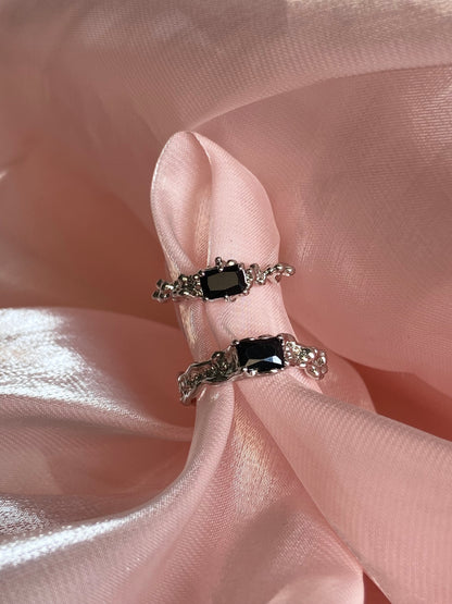 Black Gem Rings | ☾144