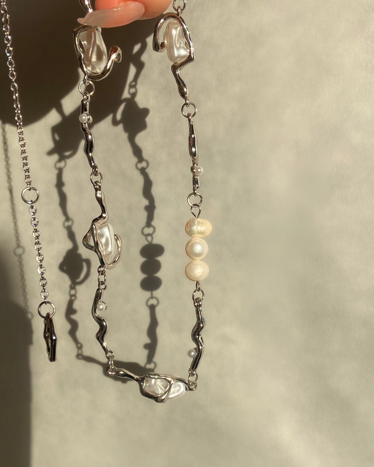 Baroque Pearl Necklace | ☾001