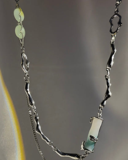 Jade Bamboo Necklace | ☾234