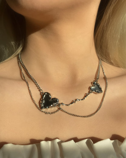 Mirror Heart Necklace | ☾093