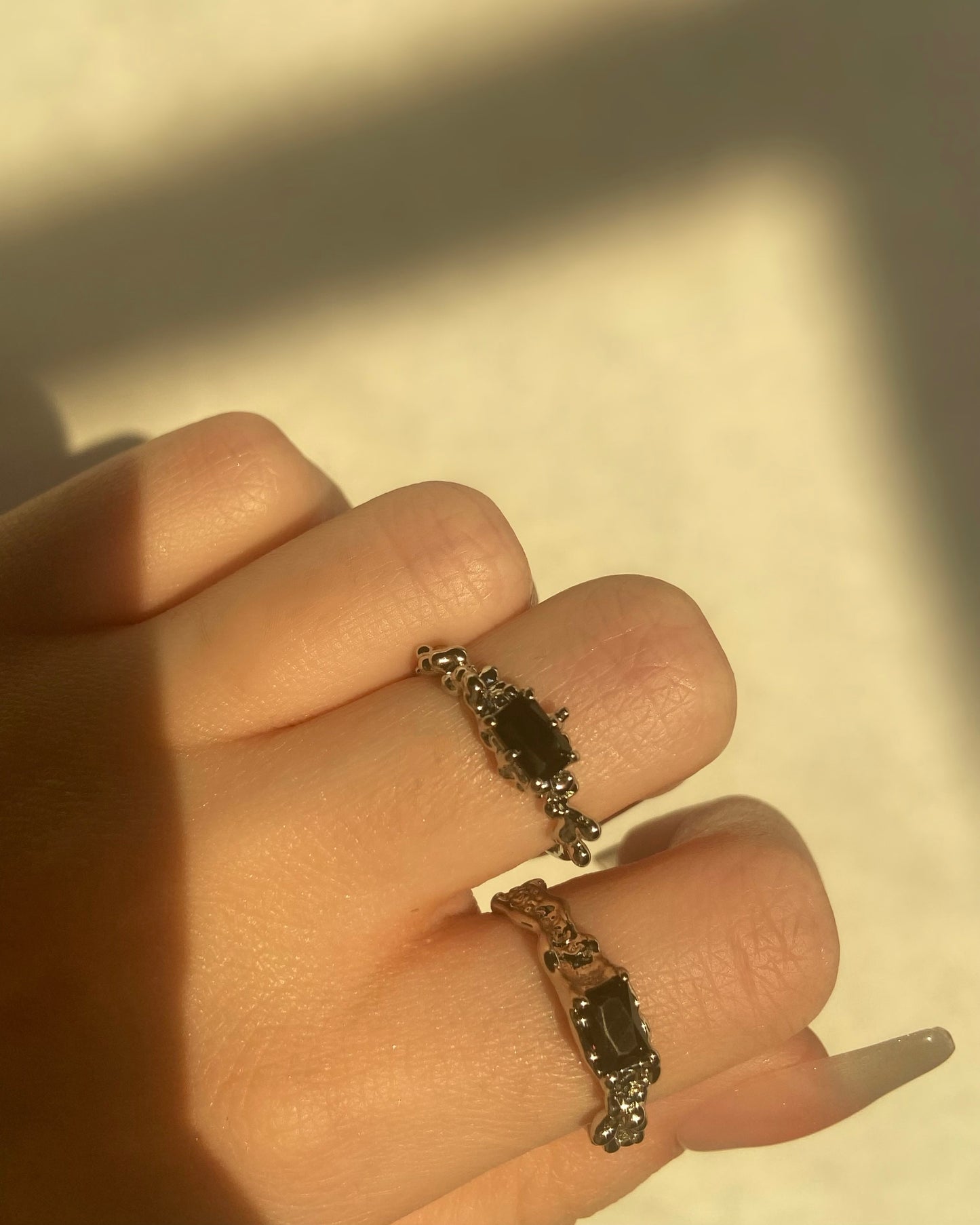 Black Gem Rings | ☾144