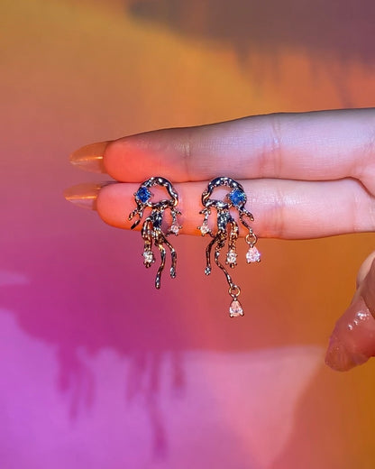 Blue Jellyfish Earrings | ☾105