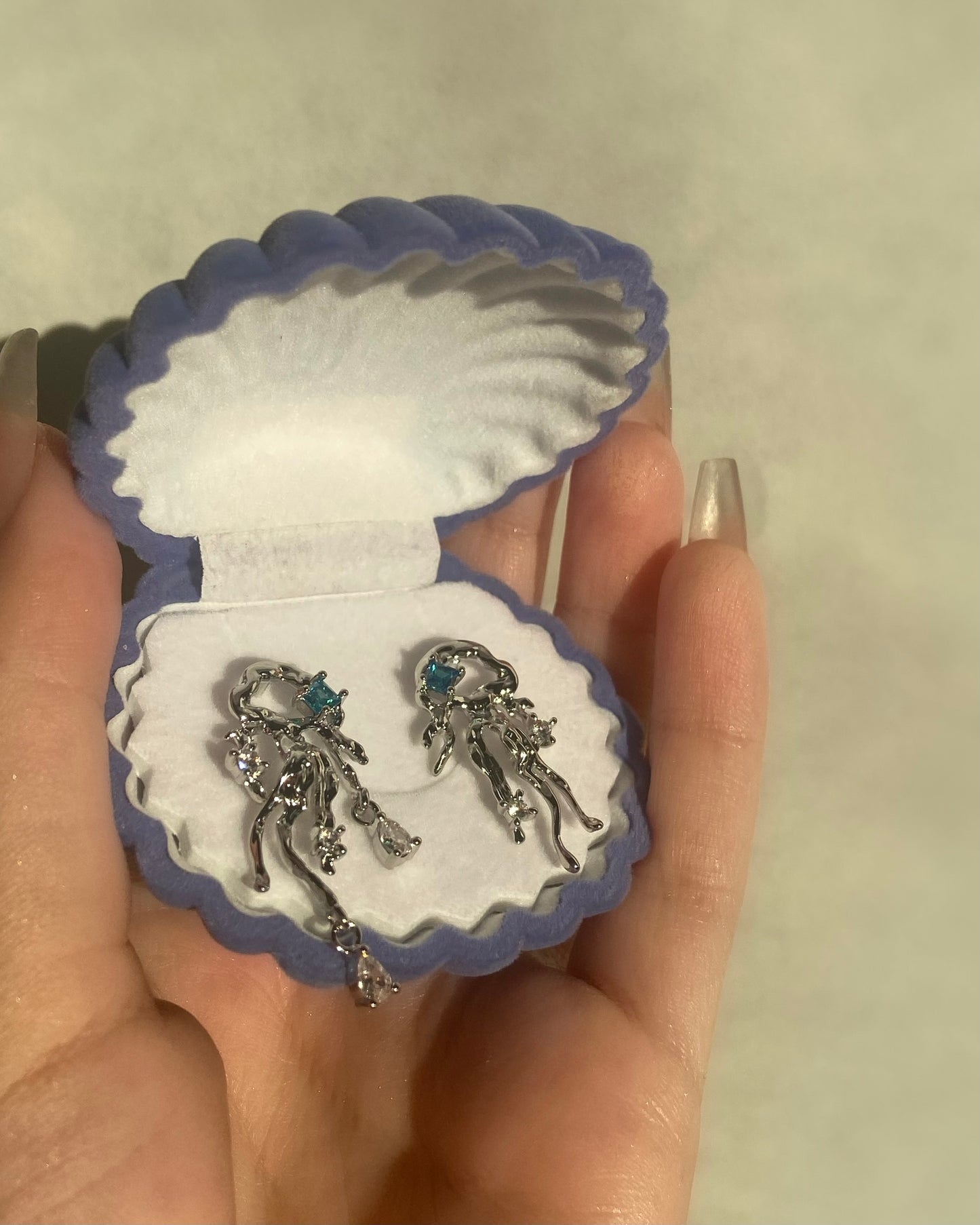 Blue Jellyfish Earrings | ☾105