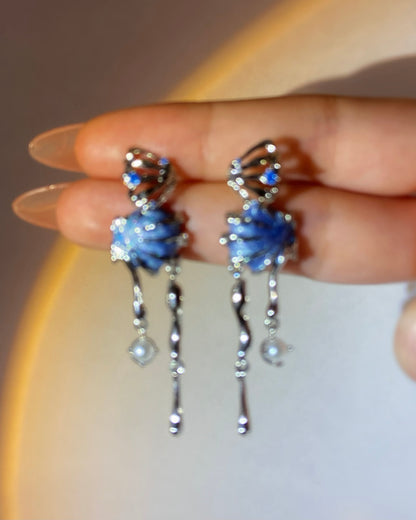 Blue Seashell Earrings | ☾103