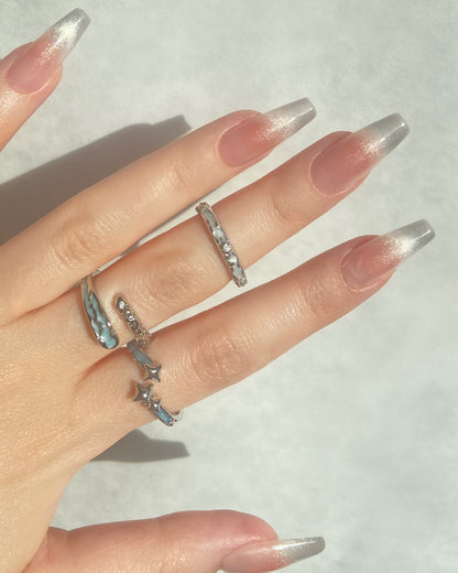 Ocean Swirl Rings | ☾037