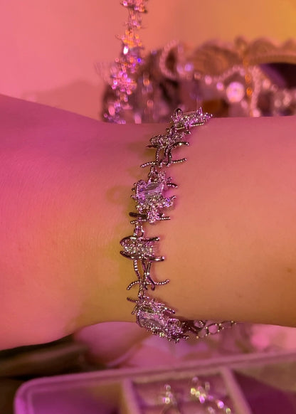 Criss-Cross Gemstone Bracelet ☾252