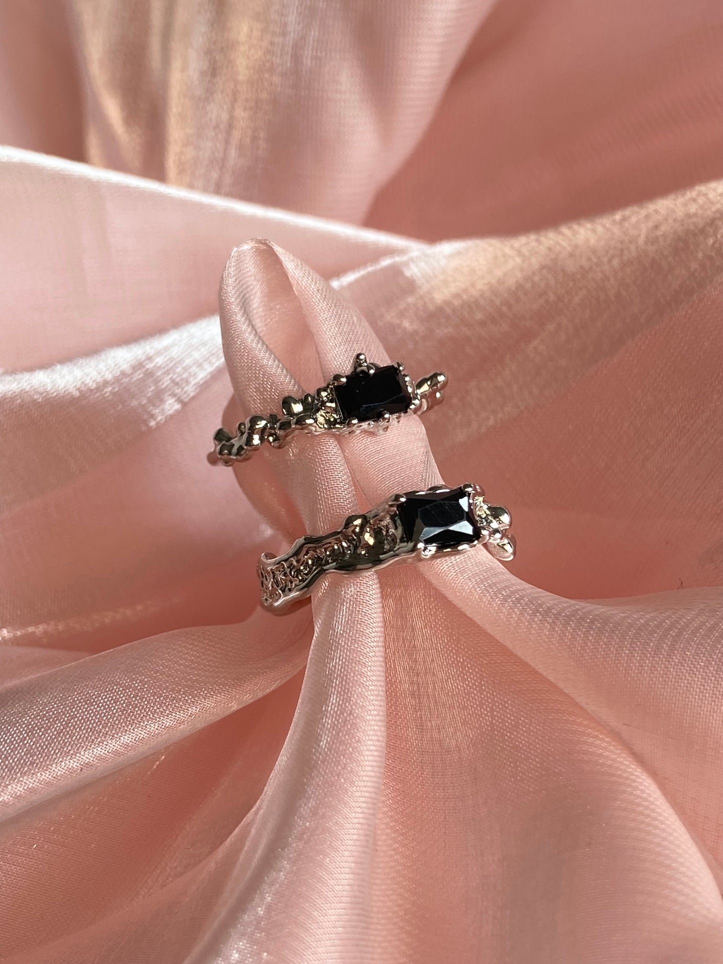 Black Gem Rings | ☾144