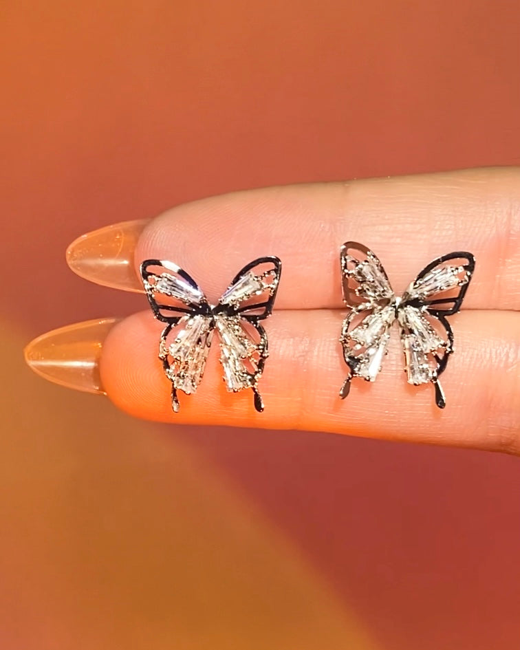 Butterfly Gemstone Earrings | ☾192