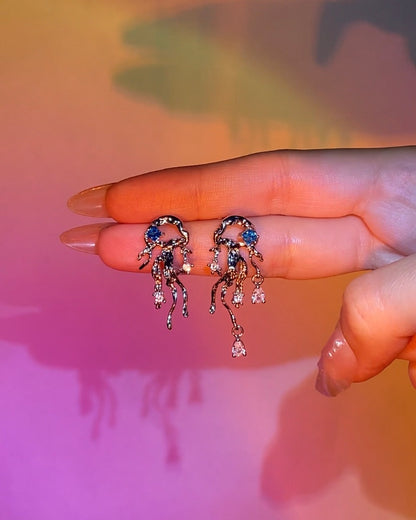 Blue Jellyfish Earrings | ☾105