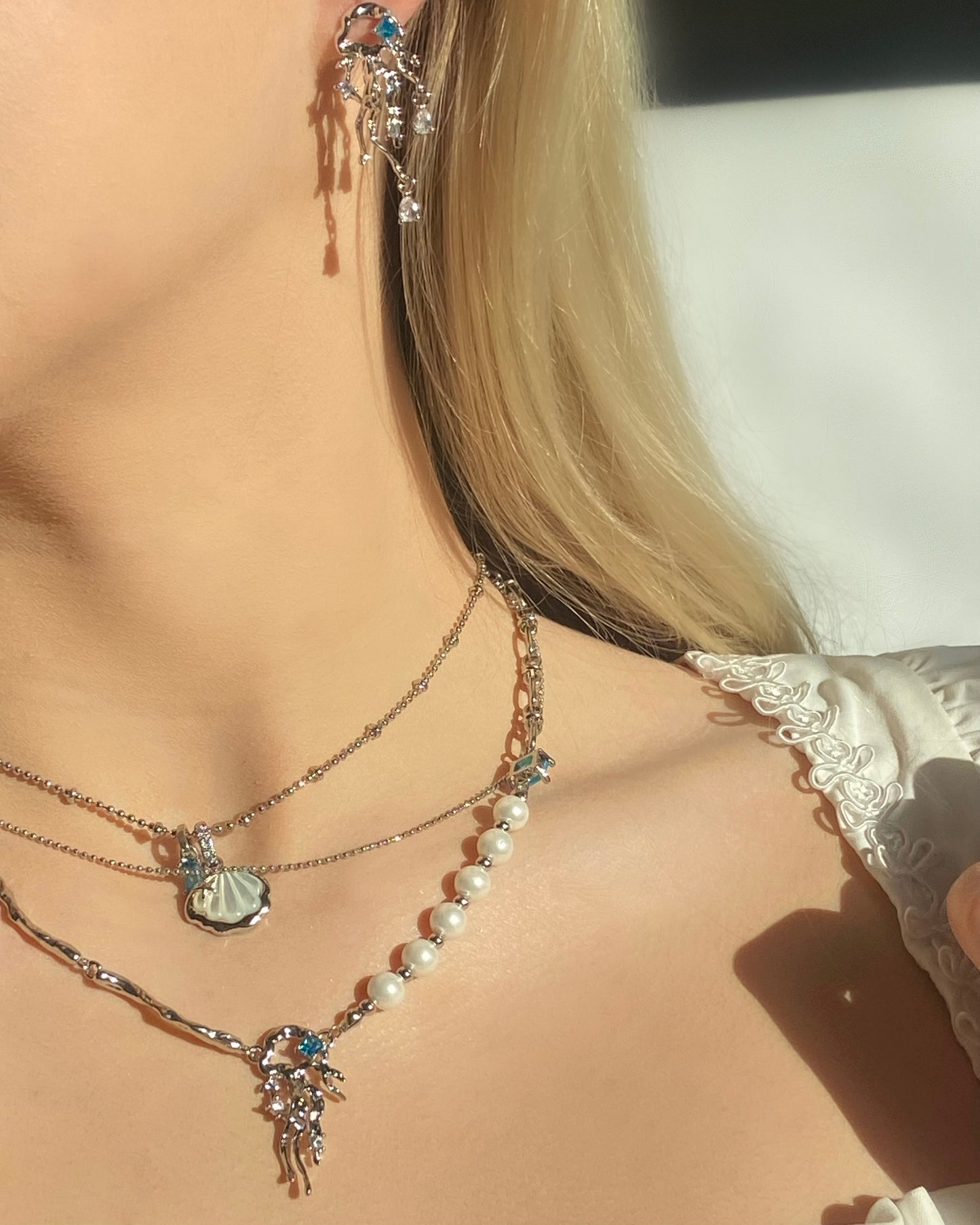 Blue Jellyfish Necklace | ☾104