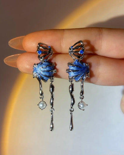 Blue Seashell Earrings | ☾103