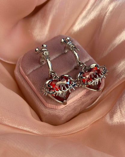 Thorned Heart Earrings | ☾077