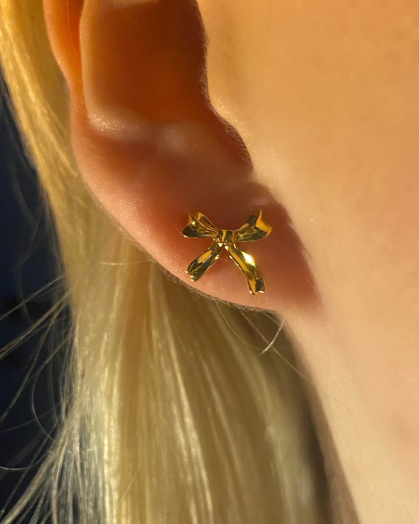 Coquette Ribbon Stud Earrings | ☾128