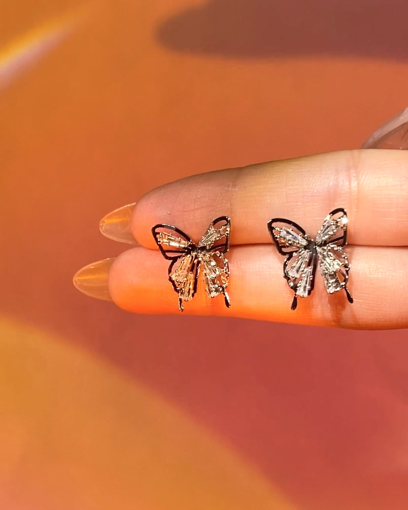 Butterfly Gemstone Earrings | ☾192