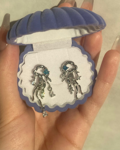 Blue Jellyfish Earrings | ☾105