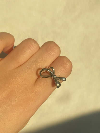 Coquette Silver Ribbon Ring | ☾131