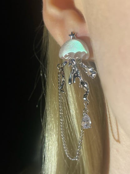 Glittery Jellyfish Earrings | ☾087