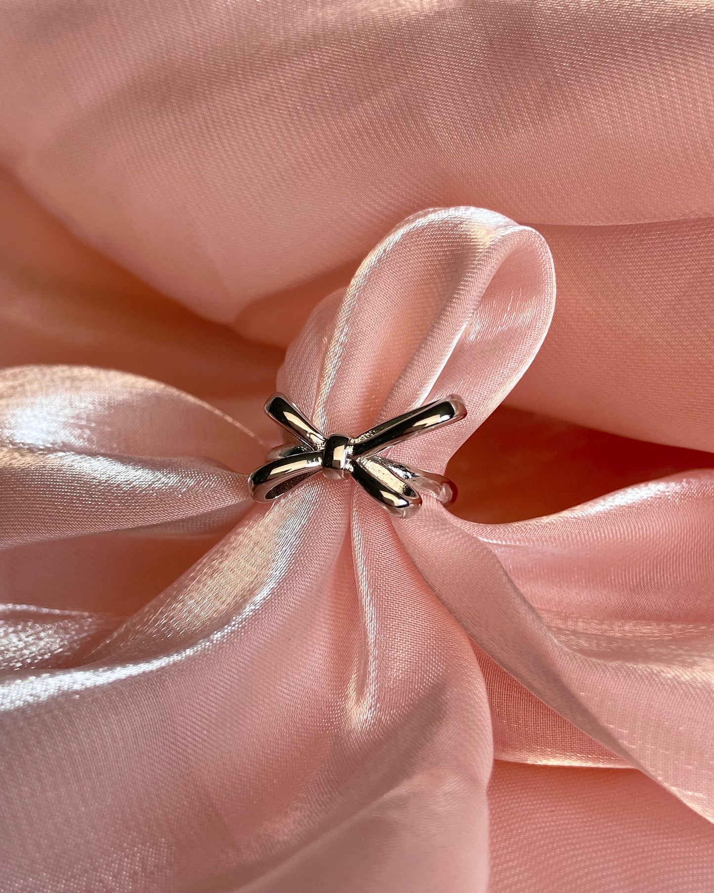 Coquette Silver Ribbon Ring | ☾131