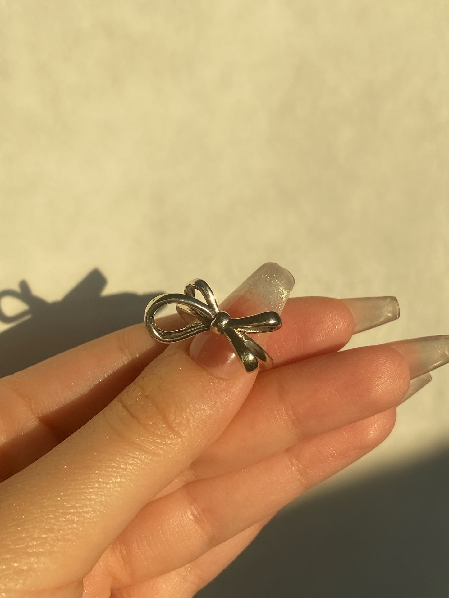 Coquette Silver Ribbon Ring | ☾131