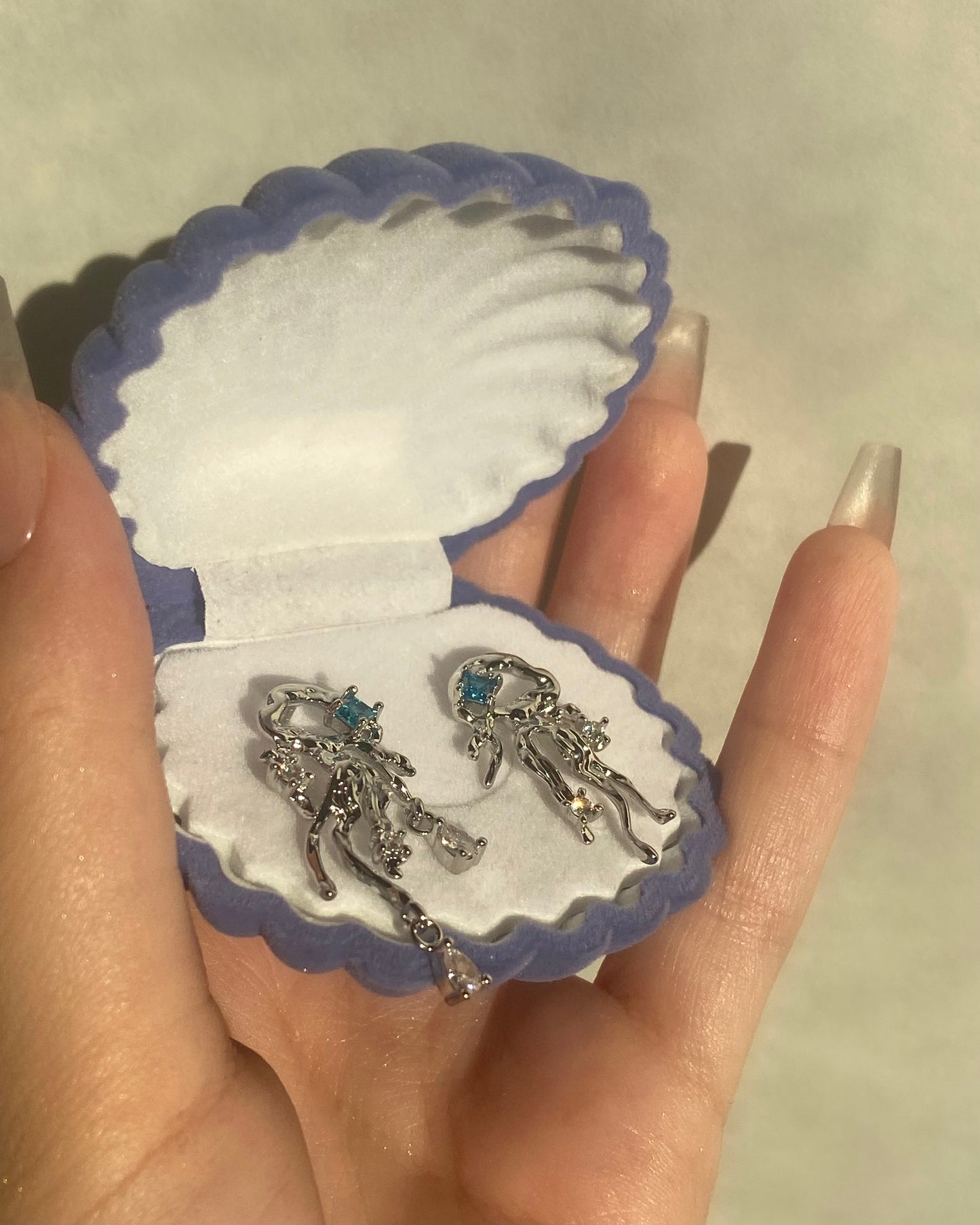 Blue Jellyfish Earrings | ☾105