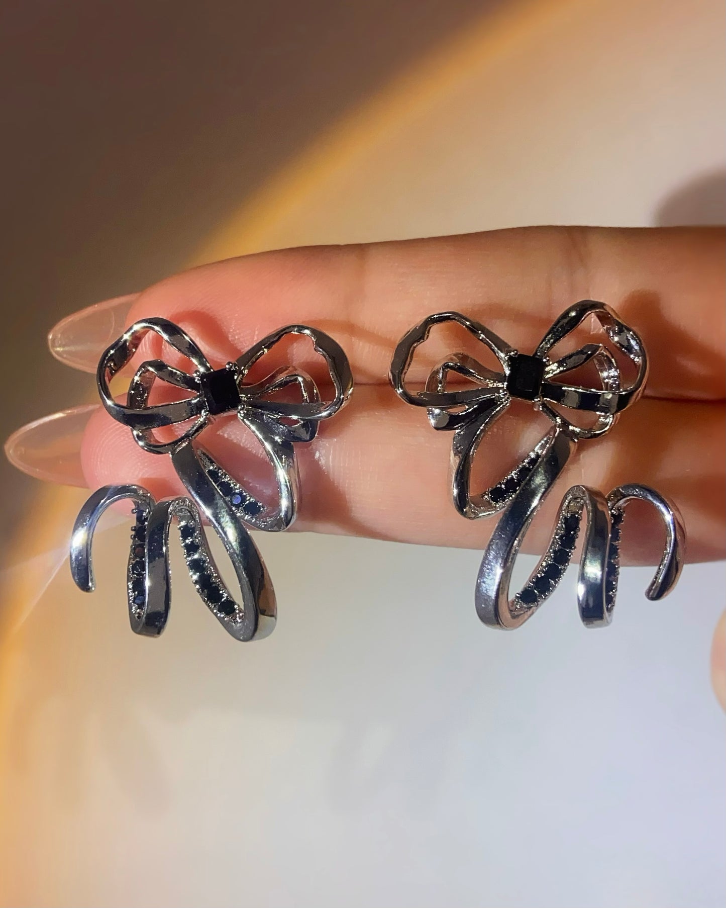 Ribbon Stud Earrings | ☾116