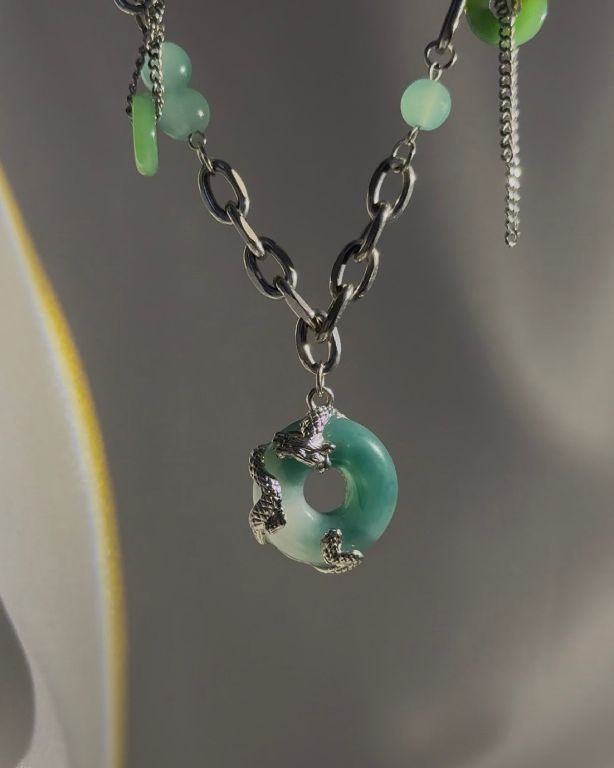 Dragon Jade Pendant Necklace | ☾233