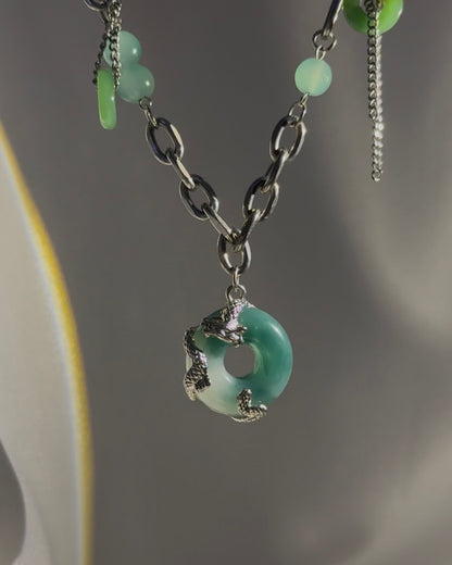 Dragon Jade Pendant Necklace | ☾233