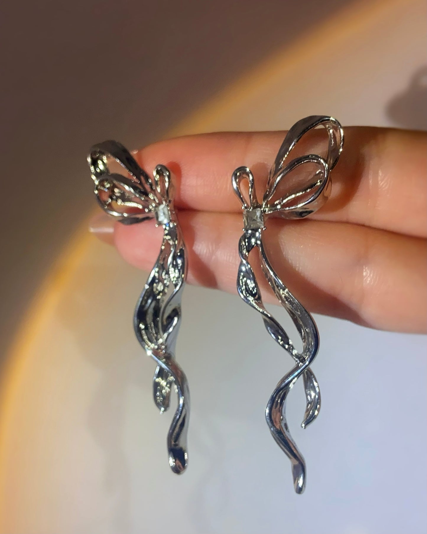 Coquette Long Ribbon Earrings | ☾137