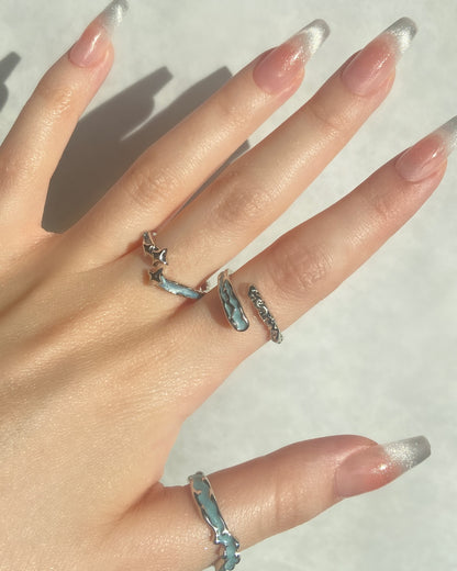 Ocean Swirl Rings | ☾037