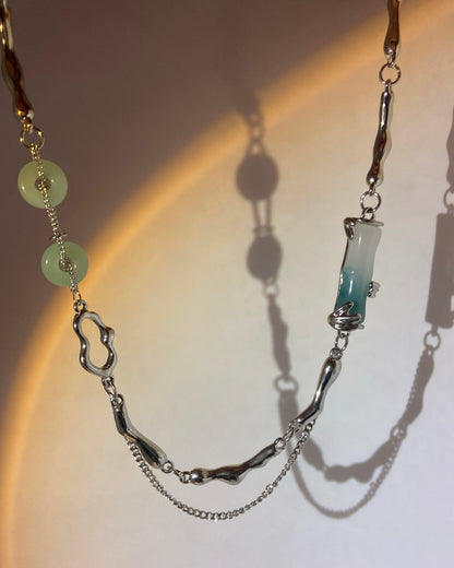 Jade Bamboo Necklace | ☾234