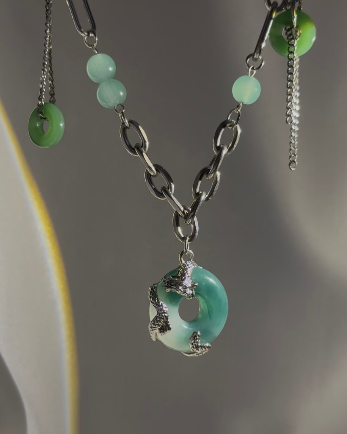 Dragon Jade Pendant Necklace | ☾233