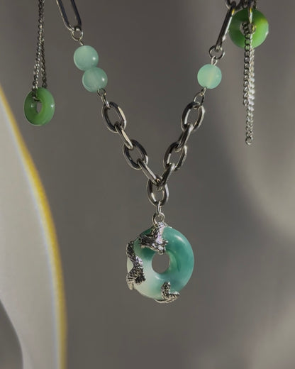 Dragon Jade Pendant Necklace | ☾233