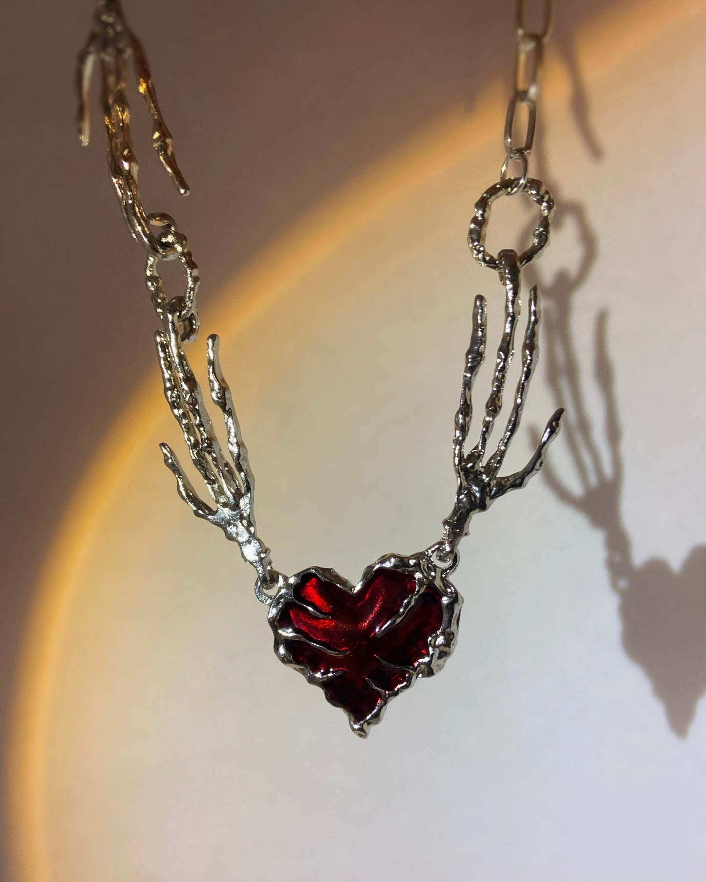 Skeleton Heart Necklace | ☾112