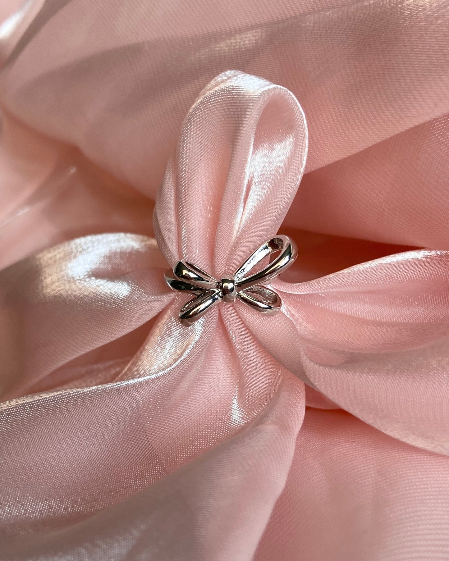 Coquette Silver Ribbon Ring | ☾131