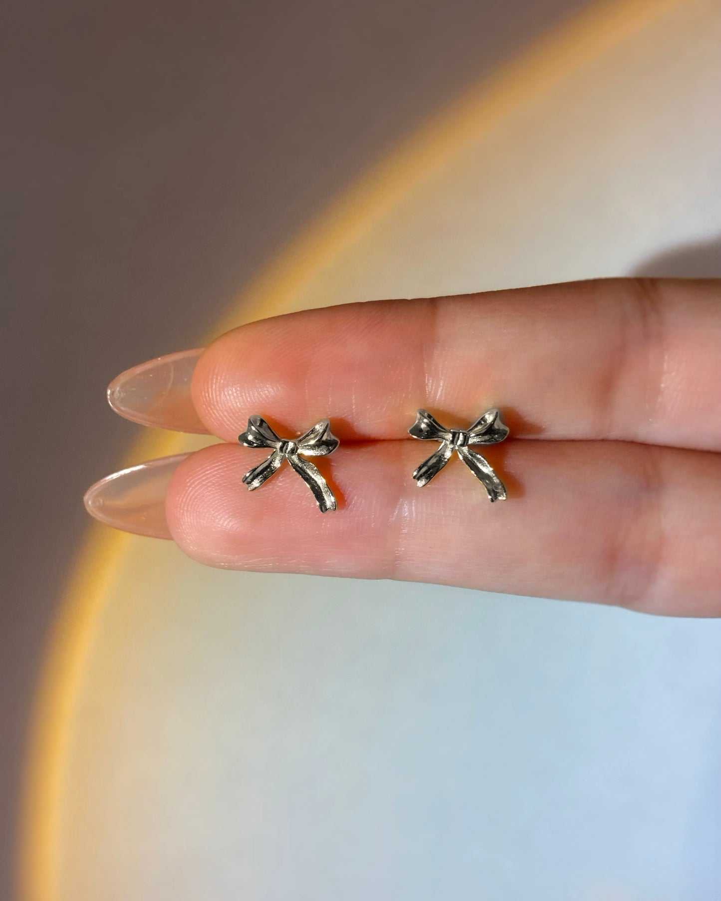 Coquette Ribbon Stud Earrings | ☾128