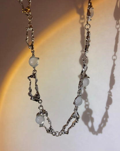 White Moonstone Necklace | ☾221