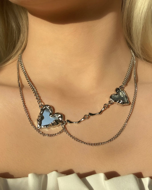 Mirror Heart Necklace | ☾093