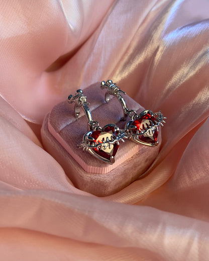 Thorned Heart Earrings | ☾077