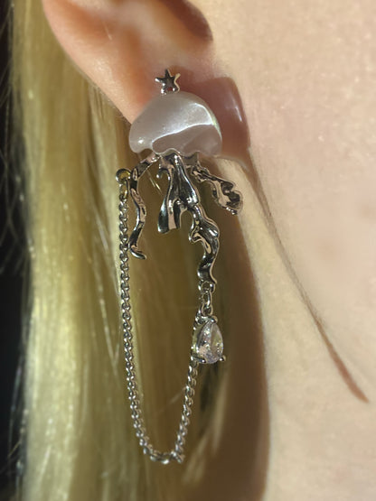 Glittery Jellyfish Earrings | ☾087